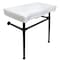 Fauceture Imperial Vitreous China Console Sink W/ Stainless Steel Legs, Wht/Blk VPB1360ST - alternate 1